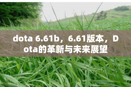 dota 6.61b,6.61版本,Dota的革新与未来展望 dota 6.61b,6.61版本,Dota的革新与未来展望