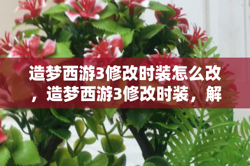 造梦西游3修改时装怎么改,造梦西游3修改时装,解锁无限可能的时尚之旅 造梦西游3修改时装怎么改,造梦西游3修改时装,解锁无限可能的时尚之旅