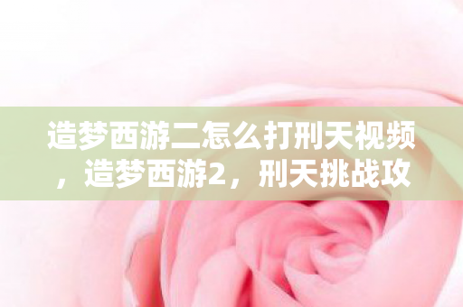 造梦西游二怎么打刑天视频，造梦西游2，刑天挑战攻略