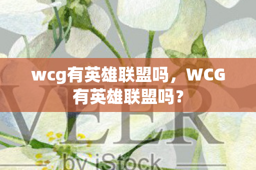 wcg有英雄联盟吗，WCG有英雄联盟吗？