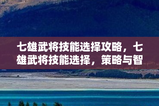 七雄武将技能选择攻略,七雄武将技能选择,策略与智慧的碰撞 七雄武将技能选择攻略,七雄武将技能选择,策略与智慧的碰撞
