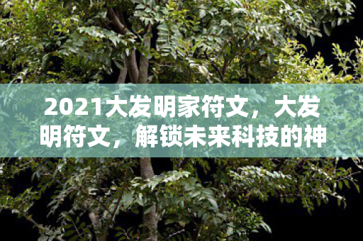 2021大发明家符文,大发明符文,解锁未来科技的神秘钥匙 2021大发明家符文,大发明符文,解锁未来科技的神秘钥匙
