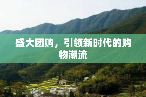 盛大团购,引领新时代的购物潮流 盛大团购,引领新时代的购物潮流