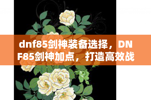 dnf85剑神装备选择,DNF85剑神加点,打造高效战斗力的关键 dnf85剑神装备选择,DNF85剑神加点,打造高效战斗力的关键