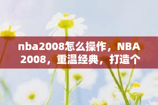 nba2008怎么操作，NBA 2008，重温经典，打造个性化游戏体验