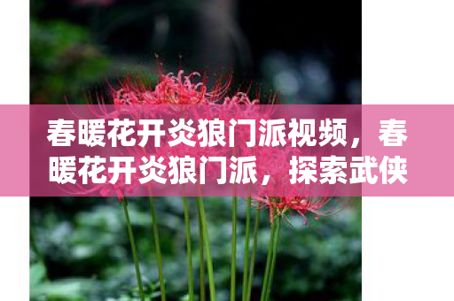 春暖花开炎狼门派视频,春暖花开炎狼门派,探索武侠世界的奇幻之旅 春暖花开炎狼门派视频,春暖花开炎狼门派,探索武侠世界的奇幻之旅