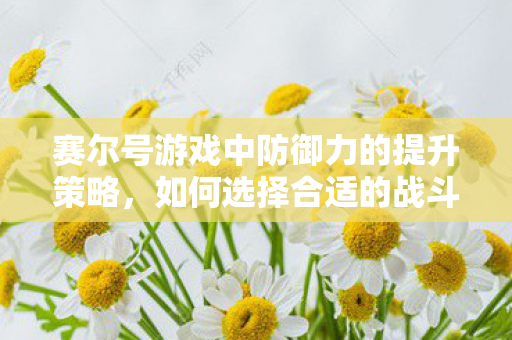 赛尔号游戏中防御力的提升策略，如何选择合适的战斗对象增加防御能力