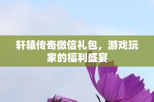 轩辕传奇微信礼包，游戏玩家的福利盛宴