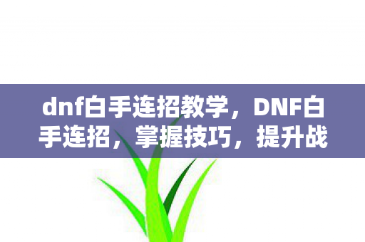 dnf白手连招教学,DNF白手连招,掌握技巧,提升战斗效率 dnf白手连招教学,DNF白手连招,掌握技巧,提升战斗效率