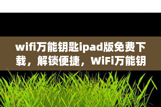 wifi万能钥匙ipad版免费下载,解锁便捷,WiFi万能钥匙iPad版使用指南 wifi万能钥匙ipad版免费下载,解锁便捷,WiFi万能钥匙iPad版使用指南