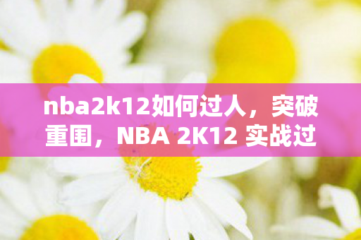 nba2k12如何过人,突破重围,NBA 2K12 实战过人技巧解析 nba2k12如何过人,突破重围,NBA 2K12 实战过人技巧解析