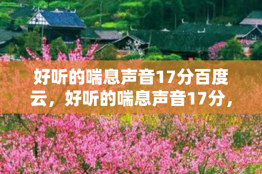 好听的喘息声音17分百度云，好听的喘息声音17分，探索声音的奥秘与魅力