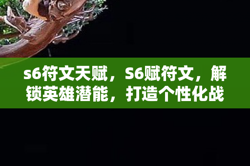 s6符文天赋,S6赋符文,解锁英雄潜能,打造个性化战斗体验 s6符文天赋,S6赋符文,解锁英雄潜能,打造个性化战斗体验