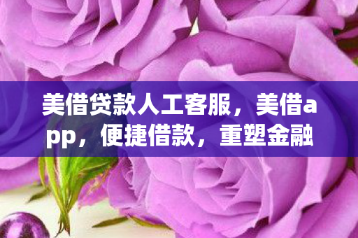 美借贷款人工客服,美借app,便捷借款,重塑金融新生态 美借贷款人工客服,美借app,便捷借款,重塑金融新生态