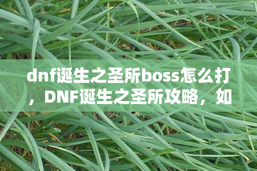 dnf诞生之圣所boss怎么打,DNF诞生之圣所攻略,如何高效通关 dnf诞生之圣所boss怎么打,DNF诞生之圣所攻略,如何高效通关