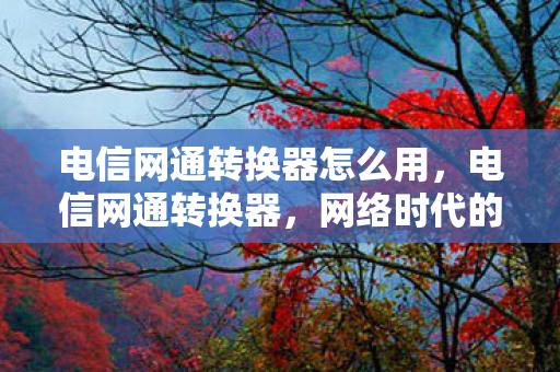 电信网通转换器怎么用,电信网通转换器,网络时代的桥梁 电信网通转换器怎么用,电信网通转换器,网络时代的桥梁