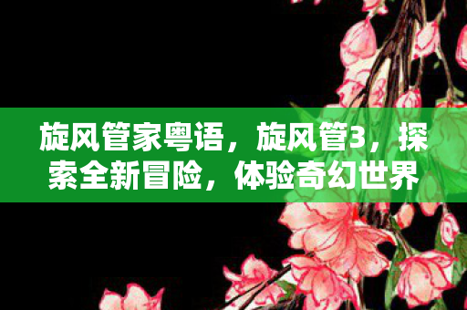 旋风管家粤语,旋风管3,探索全新冒险,体验奇幻世界 旋风管家粤语,旋风管3,探索全新冒险,体验奇幻世界
