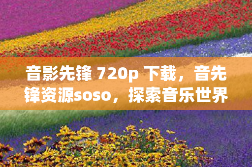 音影先锋 720p 下载,音先锋资源soso,探索音乐世界的无限可能 音影先锋 720p 下载,音先锋资源soso,探索音乐世界的无限可能