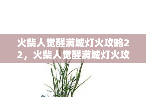 火柴人觉醒满城灯火攻略22，火柴人觉醒满城灯火攻略