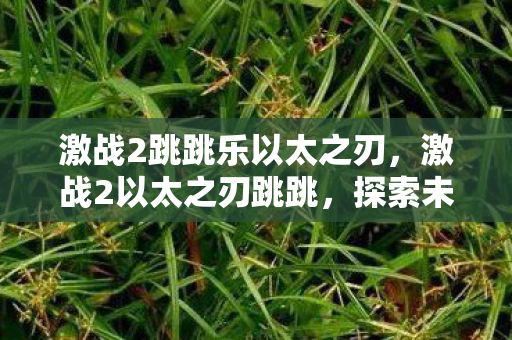 激战2跳跳乐以太之刃，激战2以太之刃跳跳，探索未知世界的冒险之旅
