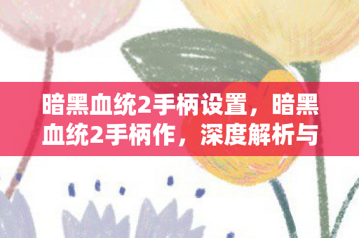 暗黑血统2手柄设置,暗黑血统2手柄作,深度解析与实战技巧 暗黑血统2手柄设置,暗黑血统2手柄作,深度解析与实战技巧