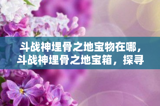 斗战神埋骨之地宝物在哪，斗战神埋骨之地宝箱，探寻神秘宝藏的冒险之旅