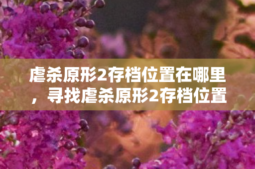 虐杀原形2存档位置在哪里,寻找虐杀原形2存档位置,游戏进度守护者 虐杀原形2存档位置在哪里,寻找虐杀原形2存档位置,游戏进度守护者