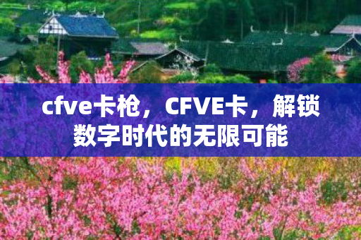 cfve卡枪,CFVE卡,解锁数字时代的无限可能 cfve卡枪,CFVE卡,解锁数字时代的无限可能