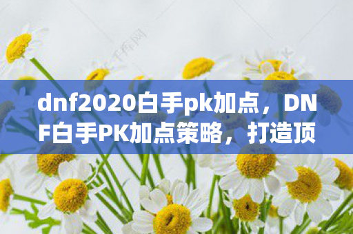 dnf2020白手pk加点,DNF白手PK加点策略,打造顶尖战斗力的关键 dnf2020白手pk加点,DNF白手PK加点策略,打造顶尖战斗力的关键