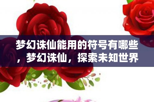 梦幻诛仙能用的符号有哪些，梦幻诛仙，探索未知世界的奇幻之旅