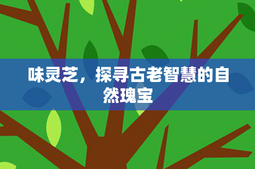 味灵芝,探寻古老智慧的自然瑰宝 味灵芝,探寻古老智慧的自然瑰宝