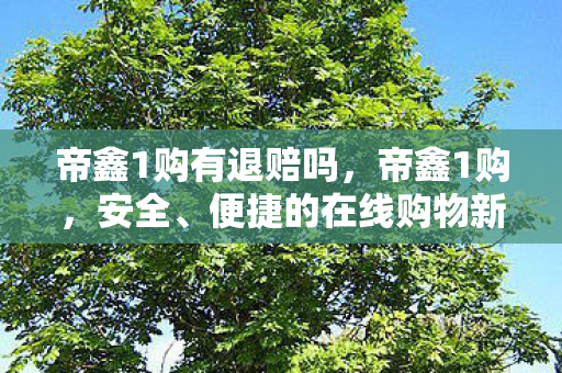 帝鑫1购有退赔吗,帝鑫1购,安全、便捷的在线购物新选择 帝鑫1购有退赔吗,帝鑫1购,安全、便捷的在线购物新选择