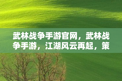 武林战争手游官网,武林战争手游,江湖风云再起,策略与武侠的碰撞 武林战争手游官网,武林战争手游,江湖风云再起,策略与武侠的碰撞
