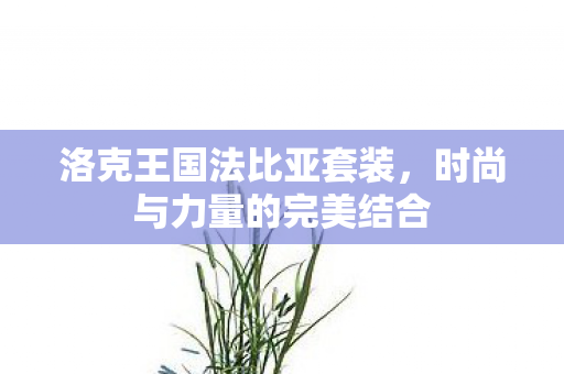 洛克王国法比亚套装，时尚与力量的完美结合