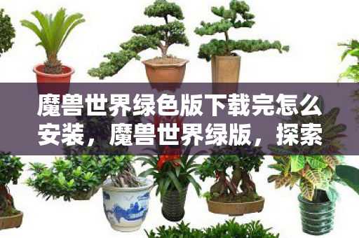 魔兽世界绿色版下载完怎么安装，魔兽世界绿版，探索经典游戏的绿色版本