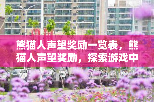 熊猫人声望奖励一览表,熊猫人声望奖励,探索游戏中的荣耀与回馈 熊猫人声望奖励一览表,熊猫人声望奖励,探索游戏中的荣耀与回馈