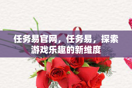 任务易官网,任务易,探索游戏乐趣的新维度 任务易官网,任务易,探索游戏乐趣的新维度