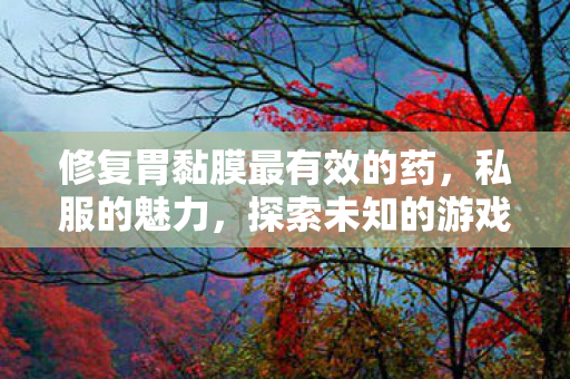 修复胃黏膜最有效的药,私服的魅力,探索未知的游戏世界与社交体验 修复胃黏膜最有效的药,私服的魅力,探索未知的游戏世界与社交体验
