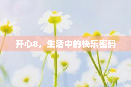 开心8，生活中的快乐密码