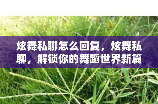 炫舞私聊怎么回复,炫舞私聊,解锁你的舞蹈世界新篇章 炫舞私聊怎么回复,炫舞私聊,解锁你的舞蹈世界新篇章
