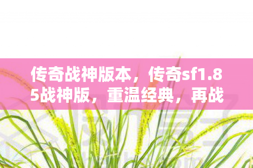 传奇战神版本,传奇sf1.85战神版,重温经典,再战江湖 传奇战神版本,传奇sf1.85战神版,重温经典,再战江湖