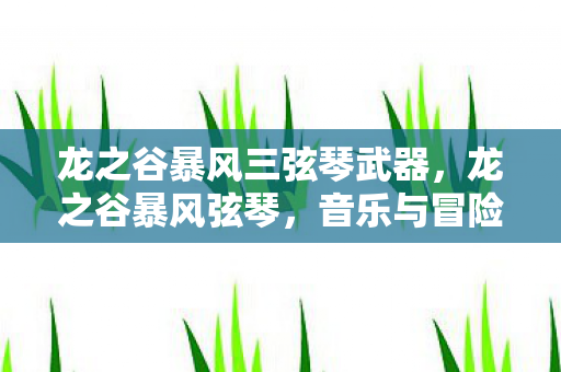 龙之谷暴风三弦琴武器,龙之谷暴风弦琴,音乐与冒险的交响曲 龙之谷暴风三弦琴武器,龙之谷暴风弦琴,音乐与冒险的交响曲