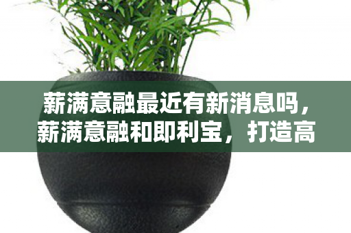 薪满意融最近有新消息吗，薪满意融和即利宝，打造高效薪酬与福利管理体系