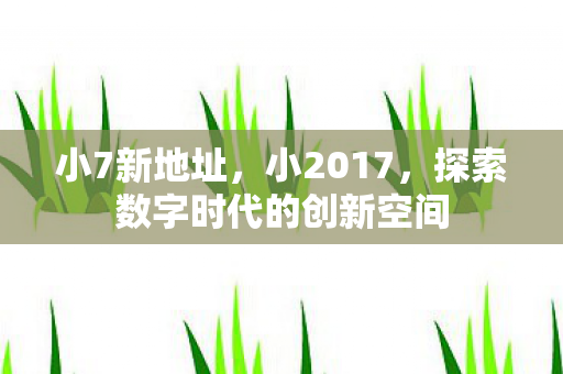小7新地址，小2017，探索数字时代的创新空间