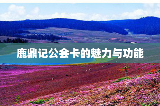 鹿鼎记公会卡的魅力与功能