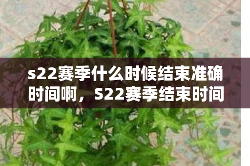 s22赛季什么时候结束准确时间啊,S22赛季结束时间详解,掌握准确时间,规划上分计划 s22赛季什么时候结束准确时间啊,S22赛季结束时间详解,掌握准确时间,规划上分计划