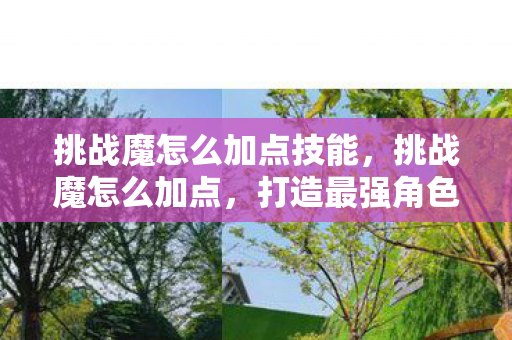 挑战魔怎么加点技能，挑战魔怎么加点，打造最强角色的关键策略