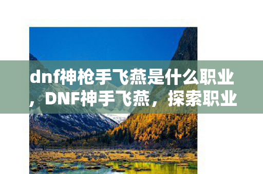 dnf神枪手飞燕是什么职业，DNF神手飞燕，探索职业特色与技巧