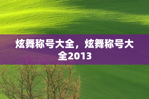 炫舞称号大全,炫舞称号大全2013 炫舞称号大全,炫舞称号大全2013