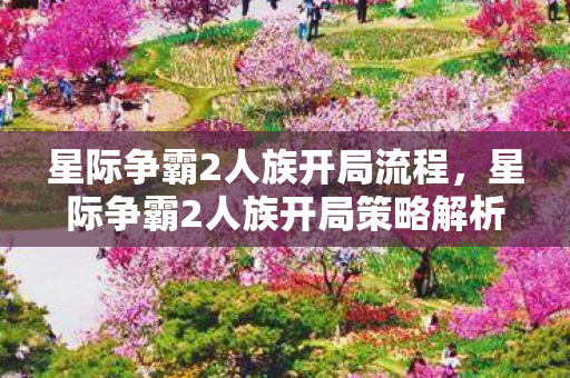 星际争霸2人族开局流程，星际争霸2人族开局策略解析